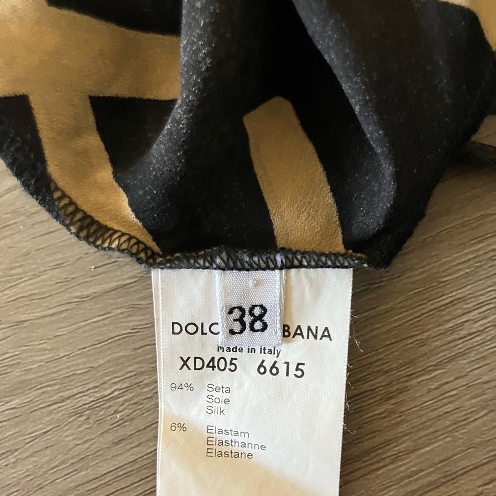 Dolce and Gabbana Silk Print Tank Top - Picture 5 of 5